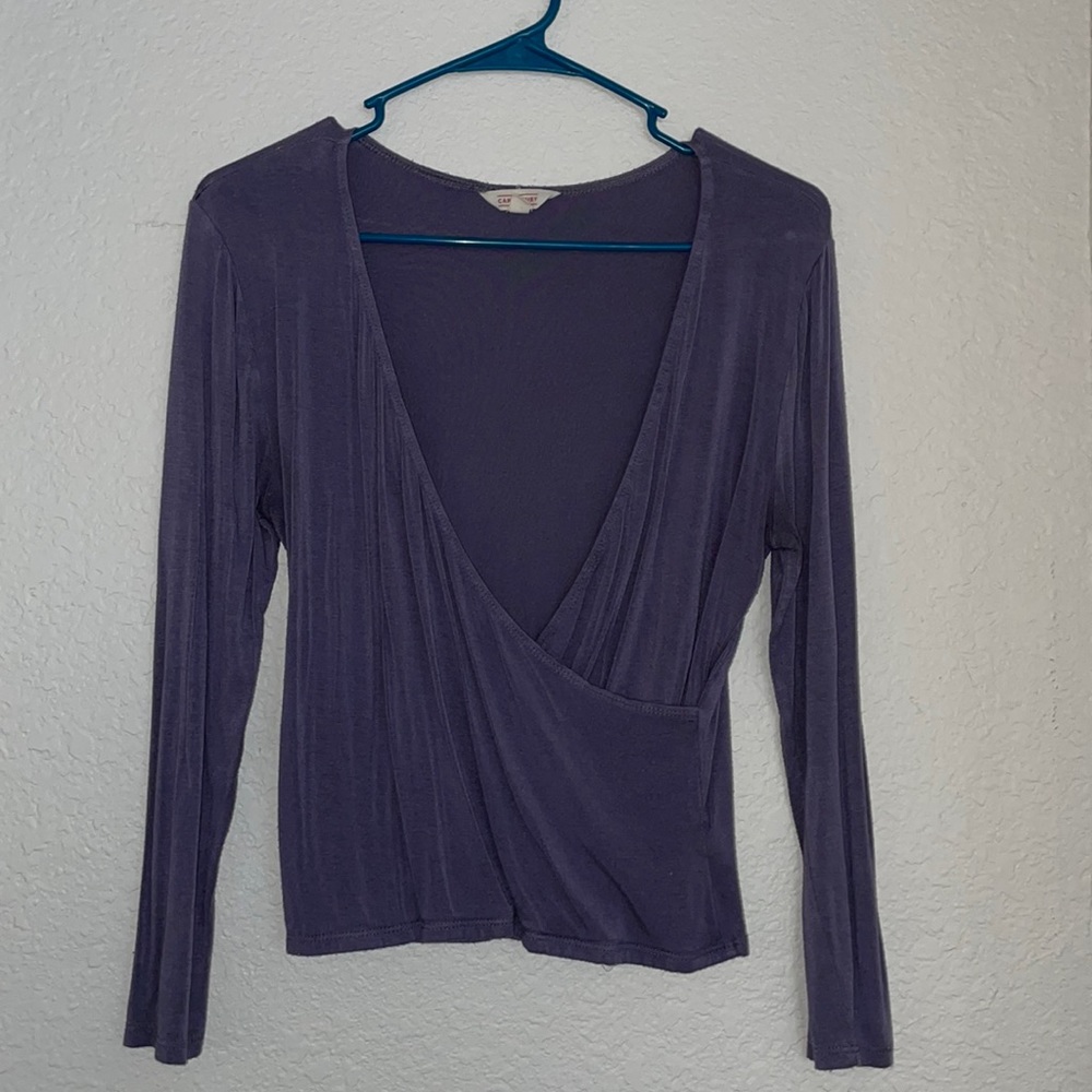 Purple Cute Long sleeve blouse